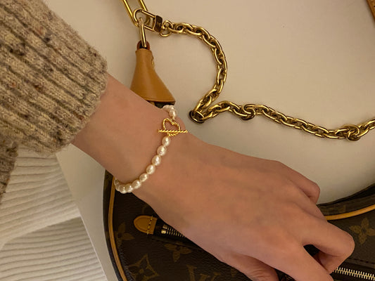 bracelet oval pearl